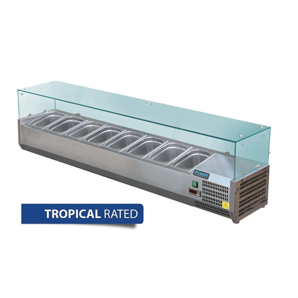 Polar G-Series Countertop Prep Fridge 5x GN 1/3 & 1x GN 1/2 GD876-A - Hospitality Connect