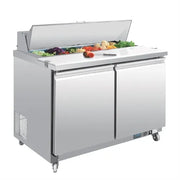 Polar U-Series 2 Door Prep Counter Fridge 40 GD882-A5Ltr - Hospitality Connect