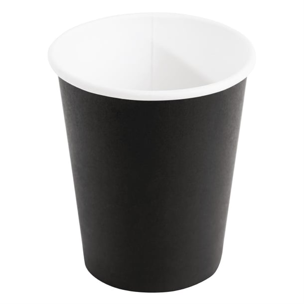 Fiesta Recyclable Hot Cup Single Wall Black 340ml (Sleeve 50)