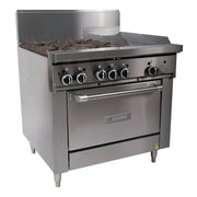 Garland Restaurant Range 900mm Wide 4 Burner 300mm Griddle w Oven GF36-4G12R - Hospitality Connect