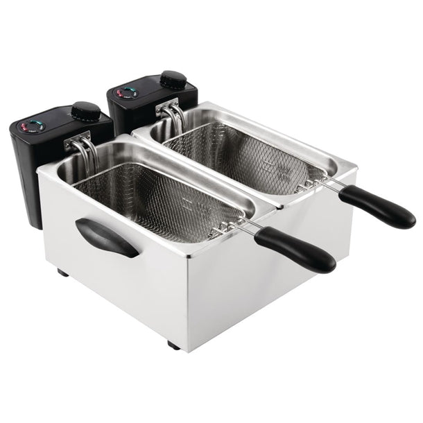 Caterlite Light Duty Fryer - 2 x 3.5Ltr GG199-A - Hospitality Connect