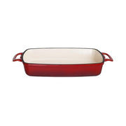 Vogue Rectangular Dish Red - 40x370x217mm 1.8Ltr