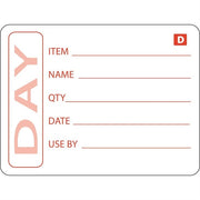 Hygiplas Dissolvable Food Prep Label 2x2.5'' (Roll 250)