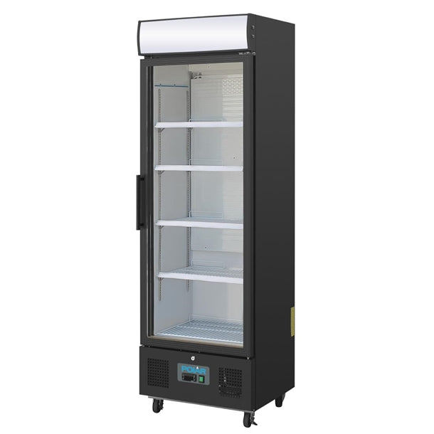 Polar G-Series Upright Display Fridge Black - 218Ltr GH426-A - Hospitality Connect