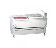 Gresilva Horizontal Mega Multifuction Gas Grill on base with auto fill water bath feed. Full fixed grid grill / fixed grid combination grill / combination spit rotisserie grill GRE.R1.A10 - Hospitality Connect