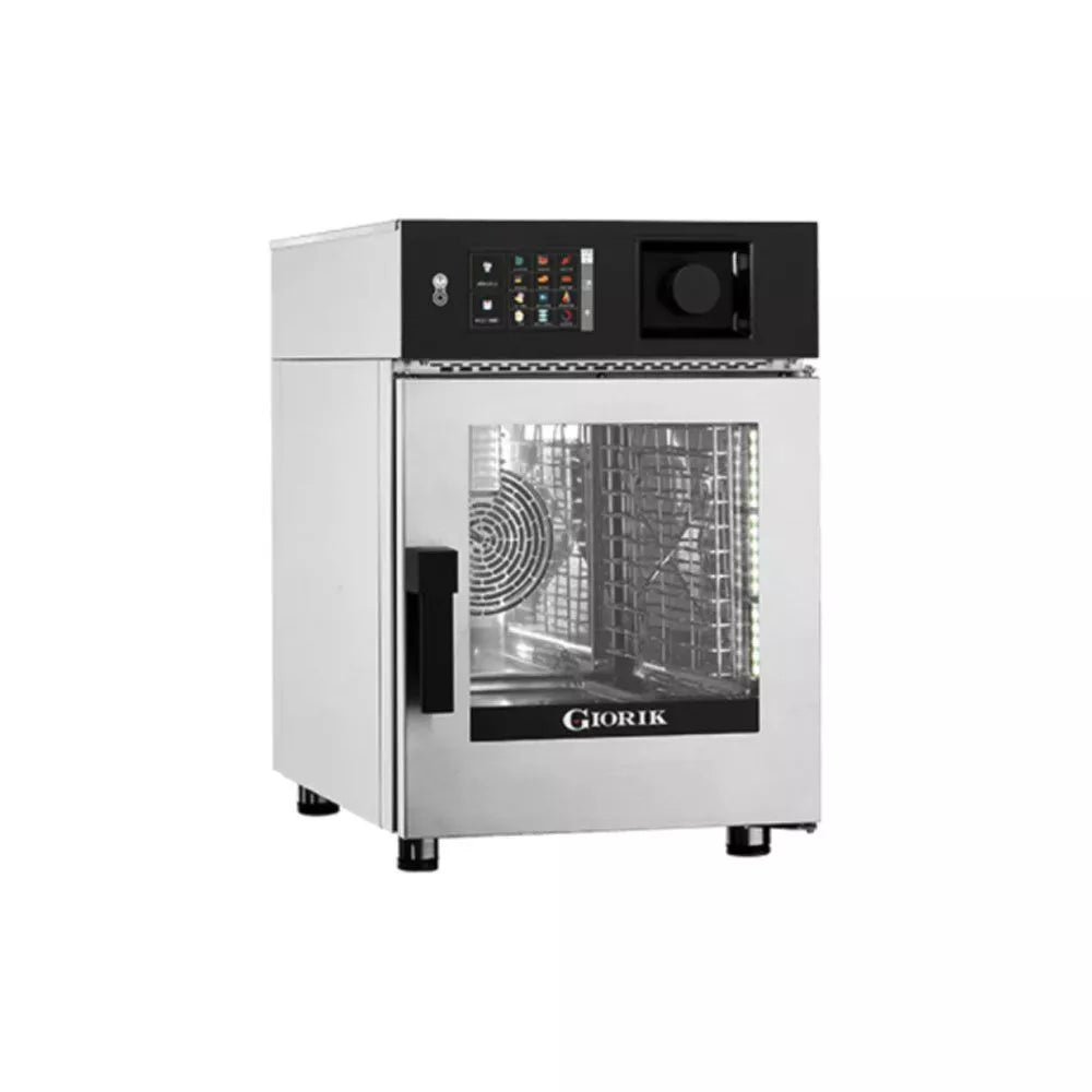 Giorik Kore Boiler Combi Oven 6 x 1/1 GN - Electric Includes - Standard Filter & Recirculating Ventless Hood KB061WT.SF.H - Hospitality Connect