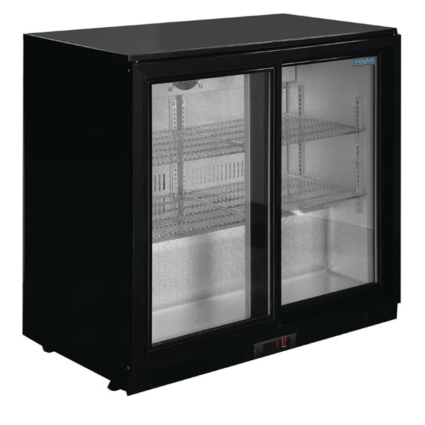 Polar G-Series Back Bar Cooler with Sliding Doors 198Ltr - Hospitality Connect