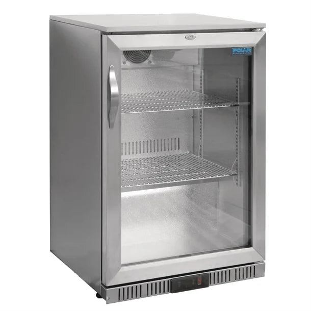 Polar G-Series Back Bar Cooler with Hinged Door Stainless Steel - 138Ltr GL007-A - Hospitality Connect