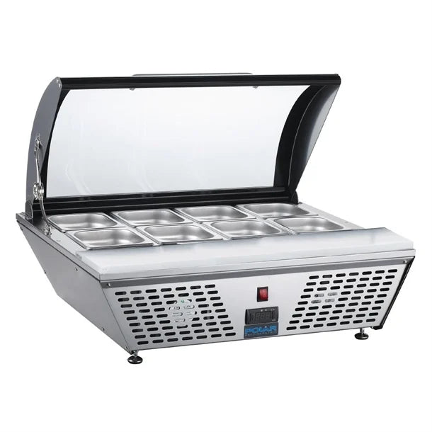 Polar G-Series Energy Efficient Countertop Prep Fridge - 4 x GN 1/3 GP293-A - Hospitality Connect