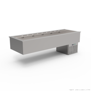 thermaster 6*gn1/1 ventilated drop in cold Well,2135x720x711mm, GN6-VA