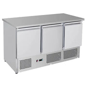 Thermaster Three Door Compact Workbench Fridge GNS1300B. - Hospitality Connect