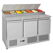 Thermaster Three Door Compact Salad Prep Top GNS1300D. - Hospitality Connect