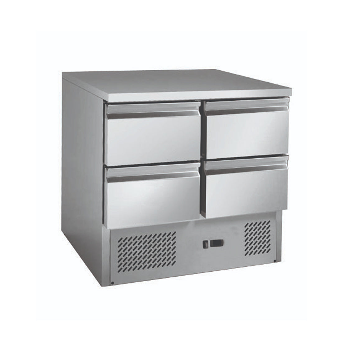 Thermaster Stainless steel 4-Drawers Compact Workbench Fridge - GNS900-4D