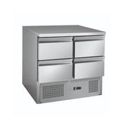 Thermaster Stainless steel 4 Drawers Compact Workbench Fridge - GNS900-4D. - Hospitality Connect