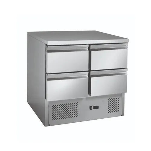 Thermaster Stainless steel 4 Drawers Compact Workbench Fridge - GNS900-4D. - Hospitality Connect