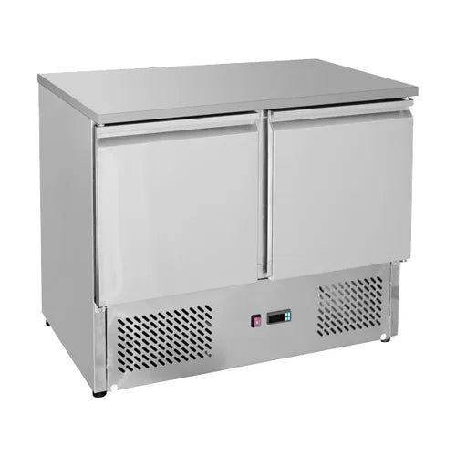 Thermaster Two Door Compact Workbench Fridge GNS900B . - Hospitality Connect