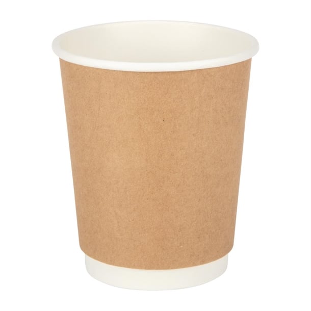Fiesta Recyclable Hot Cup Double Wall Kraft 225ml (Box 500)