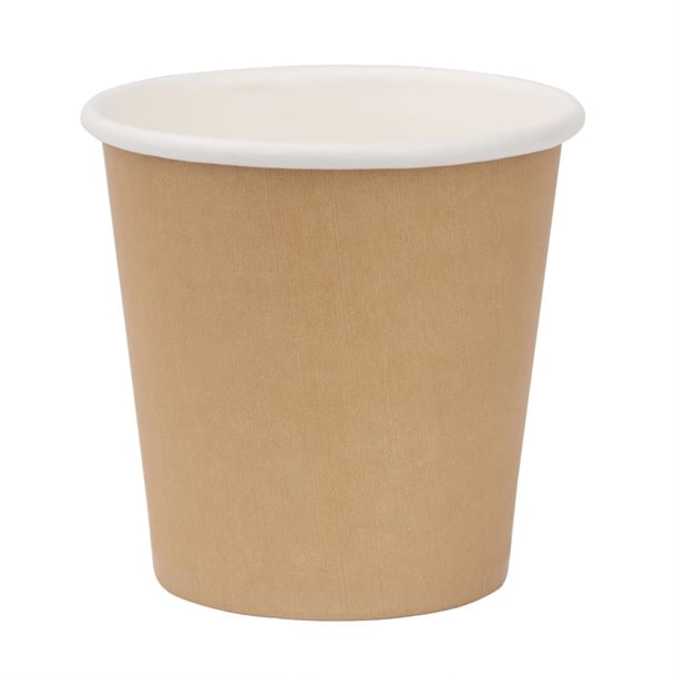 Fiesta Recyclable Hot Cup Single Wall Kraft 114ml (Box 1000)