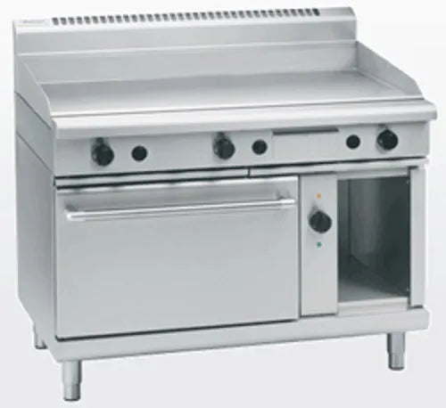 Waldorf 800 Series GP8121GEC - 1200mm Gas Griddle Electric Convection Oven Range - Hospitality Connect