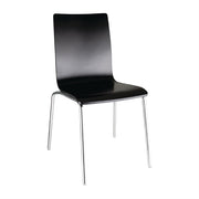 Bolero Square Back Sidechair Black (Pack 4) - Hospitality Connect