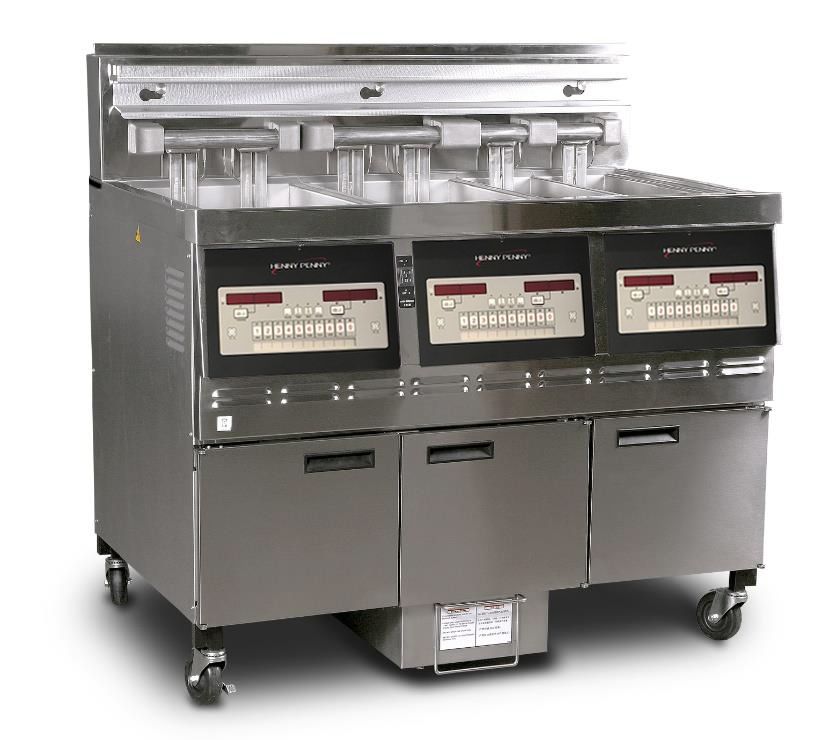 Henny Penny GVE073FFF Triple Well Filter Fryer