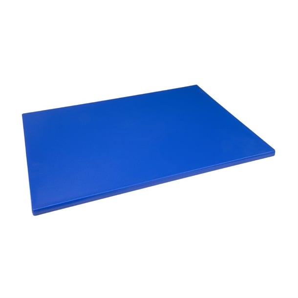 Hygiplas Extra Thick Low Density Chopping Board Blue - 600x450x20mm