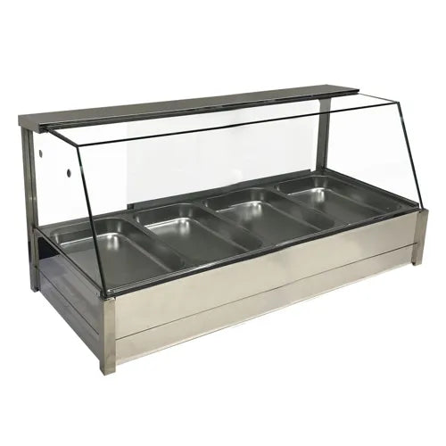 Bonuve BM14TD Heated Bain Marie Angled Countertop Display BM14TD. - Hospitality Connect
