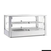 Bonvue 80L S/S 2 Level Hot Square Display with LED HSW-80L