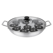 Vogue Aluminium Egg Poacher Non - Stick Cups - 12 Egg 350mm 14"