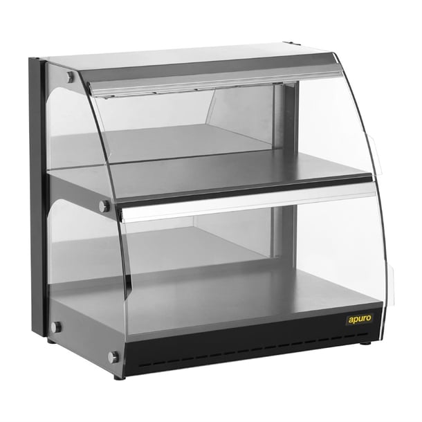 Apuro Self-Serve Heated Display Unit - Hinged Doors - Hospitality Connect