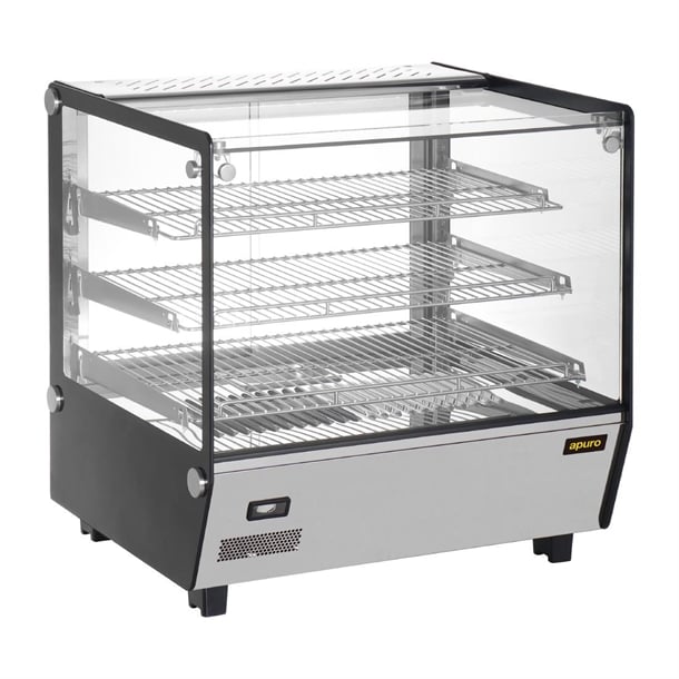 Apuro Square Countertop Heated Food Display - 120Ltr - Hospitality Connect