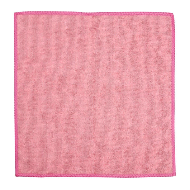 Jantex Mircofibre Cloths Pink (Pack 5) - Hospitality Connect