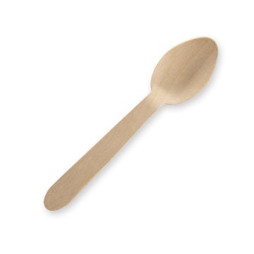 BIOPAK 10cm Unbranded Wood Tea Spoon - Bulk Pack 5000 Units - Hospitality Connect