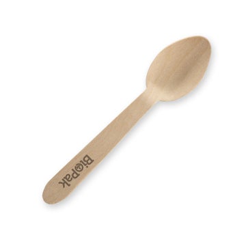 BIOPAK 10cm Coated Wood Teaspoon 2000 Units - Hospitality Connect