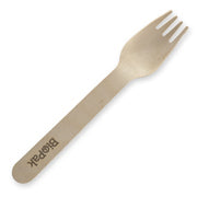 BIOPAK 16cm Wood Fork 1000 Units - Hospitality Connect