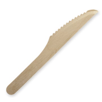 Biopak 16cm Unbranded Wood Knife - Bulk Pack 2000 Units - Hospitality Connect