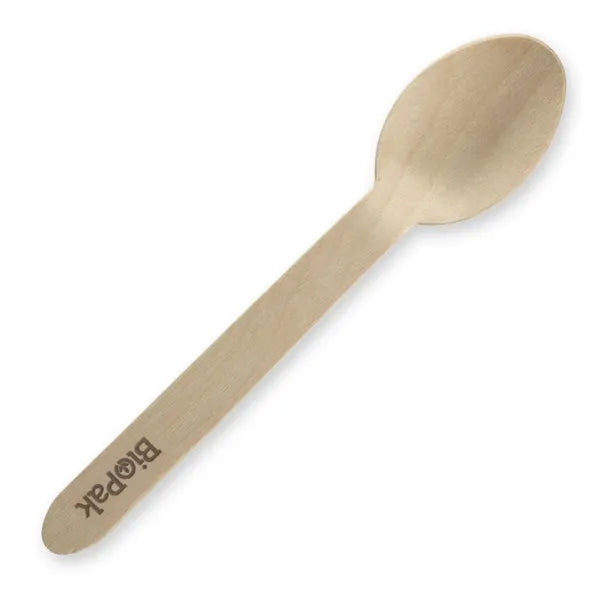 Biopack 16cm Coated Wood Spoon Box 1000
