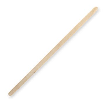 BioPak 18cm FSC 100% wood stirrer, disposable cutlery, natural wooden stirrer shown in a box of 10,000.
