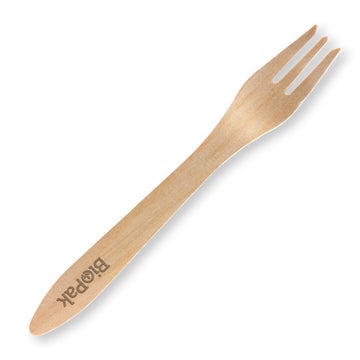 BIOPAK 19cm Coated Wood Fork 1000 Units - Hospitality Connect