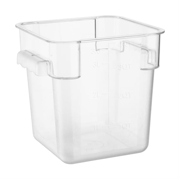 Hygiplas Polycarbonate Square Storage Container - 3.5Ltr