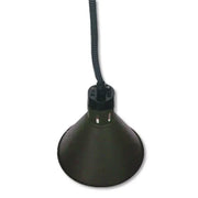 Benchstar Pull down heat lamp black 270mm Round HYWBL08. - Hospitality Connect