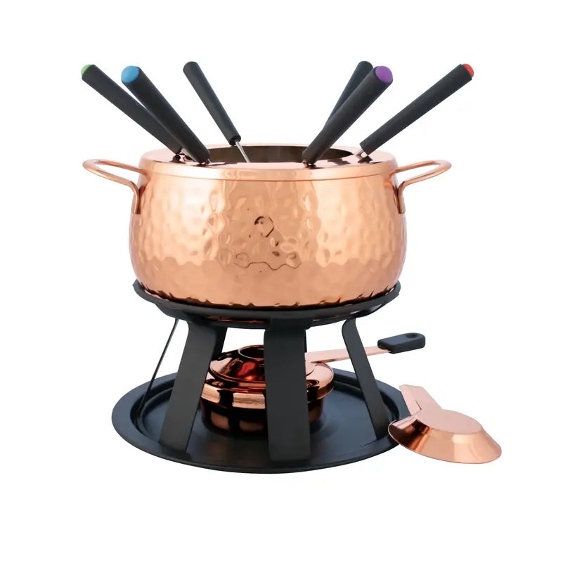 Swissmar Biel 11 Piece Fondue Set, Copper - Hospitality Connect