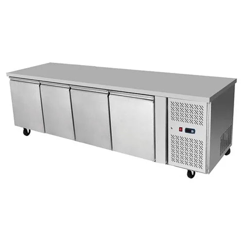 Atosa UNDERBENCH FOUR DOOR COOLING FRIDGE TABLE 2230 MM EPF3442 - Hospitality Connect