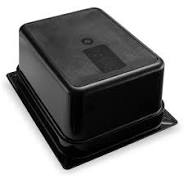 Carlisle StorPlus Black Polycarbonate Half Size Food Pan 8L Capacity 324mm x 264mm x 150mm - Pack of 6 10222B03 - Hospitality Connect
