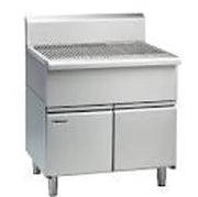Waldorf 800 Series SF8900-CD - 900mm Solid Fuel Grill - 215mm Splashback Version - Cabinet Base with Doors - Hospitality Connect