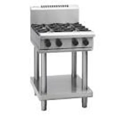 Waldorf 800 Series RNL8406G-LS - 600mm Gas Cooktop Low Back Version – Leg Stand - Hospitality Connect