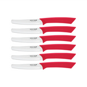 SCANPAN Steak Knife Set 10cm Red - Hospitality Connect