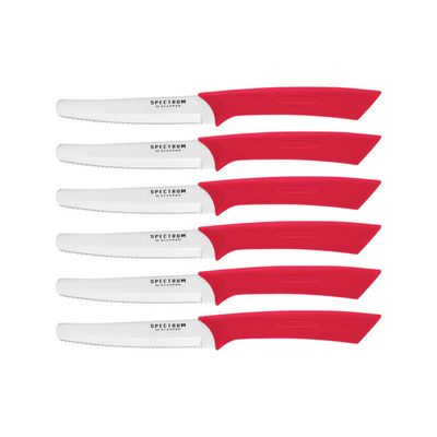 SCANPAN Steak Knife Set 10cm Red - Hospitality Connect