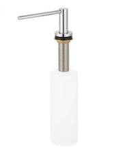 3Monkeez lavatory mounted soap dispenser with 1000ml capacity and concealed reservoir, installed above a washbasin in a modern washroom.