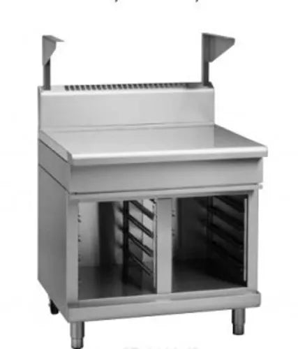 Waldorf 800 Series BTL8900S-CB - 900mm Bench Top With Salamander Support Low Back Version – Cabinet Base - Hospitality Connect